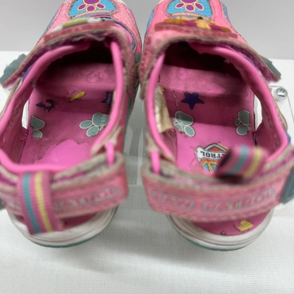 Paw Patrol Pink Glitter Sandals Toddler Size 6 Lights up - Picture 3 of 11